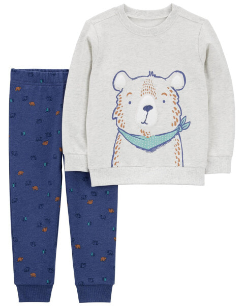 Toddler 2-Piece Bear Tee & Jogger Set 4T