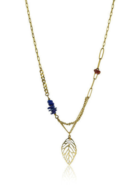 Колье Emily Westwood EWN23036G Lapis Lazuli Gold Plated