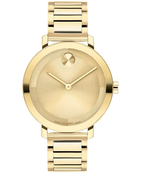Women's Bold Evolution 2.0 Swiss Quartz Ionic Plated Light Gold-Tone 2 Steel Watch 34mm