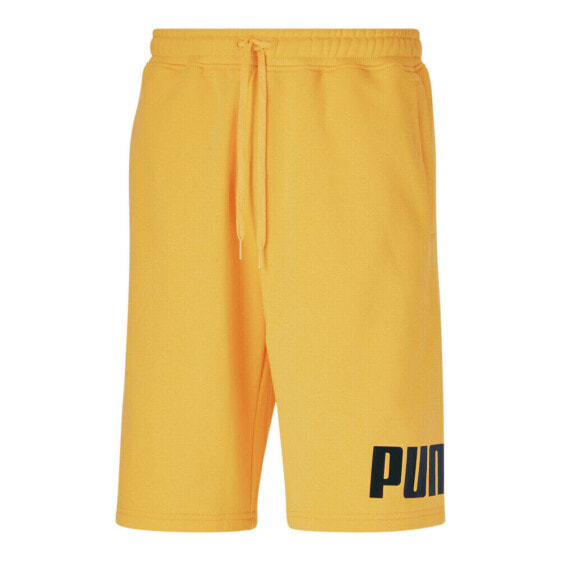 Puma Fleece Logo 10 Inch Shorts Mens Size S Casual Athletic Bottoms 84679339
