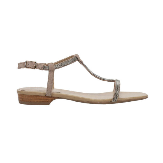 VANELi Brea Chain TStrap Womens Beige Casual Sandals BREA-313118