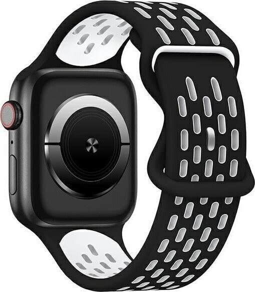 Beline Beline pasek Apple Watch New Sport Silicone 42/44/45/49mm czarno-biały black/white box