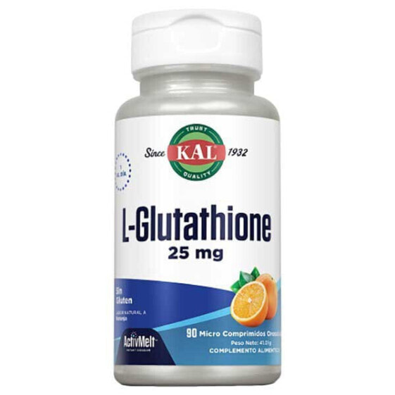 Антиоксидантные таблетки KAL L-Glutathione 25 мг ActivMelt 90 штук