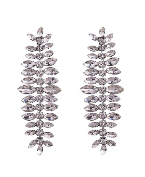Marqui Stone with Silver-Tone Drop Earring