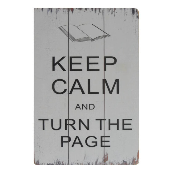 Schild Turn the Page