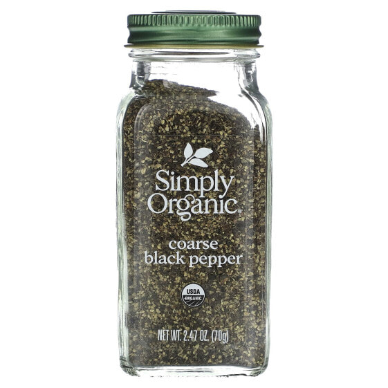 Organic Coarse Black Pepper, 2.47 oz (70 g)