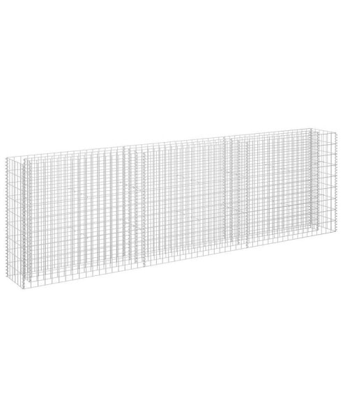 Gabion Raised Bed Galvanized Steel 106.3"x11.8"x35.4"