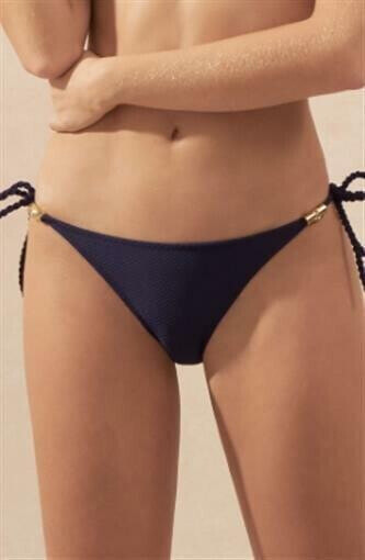 Heidi klein Women's 187642 Blue Tie Side Bikini Bottom Swimwear Size L