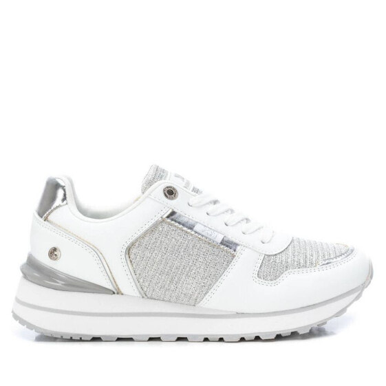 Кроссовки женские XTI Casual Sneakers белые с серебряным акцентом