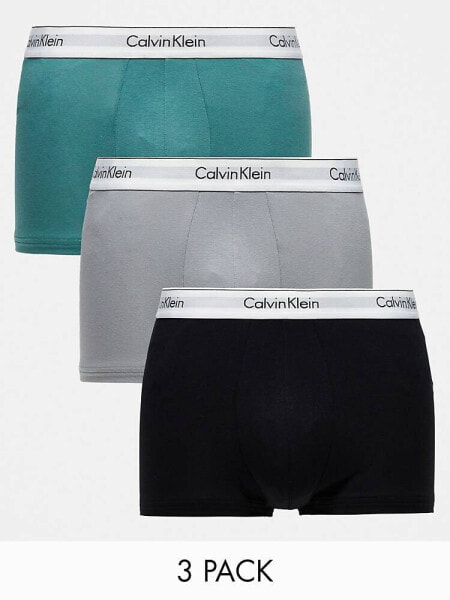 Calvin Klein modern cotton stretch trunks 3 pack in multi V123556854 M 7477 LiteMF Market