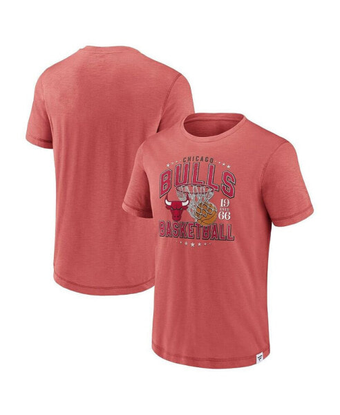 Men's Red Chicago Bulls Reinforce True Classics Vintage-Inspired Slub T-shirt