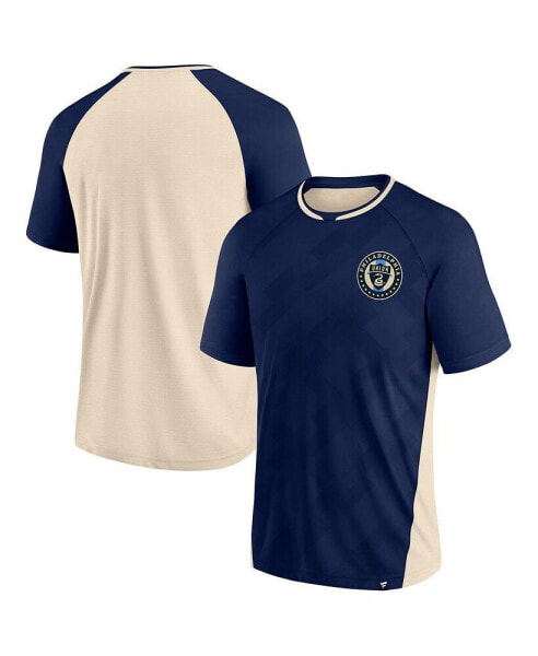 Men's Navy Philadelphia Union Attacker Raglan T-shirt