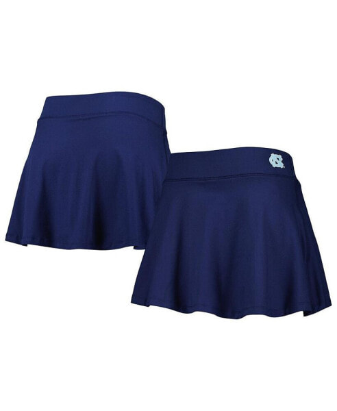 Стильные спортивные шорты для женщин ZooZatz Navy North Carolina Tar Heels Flowy Skort