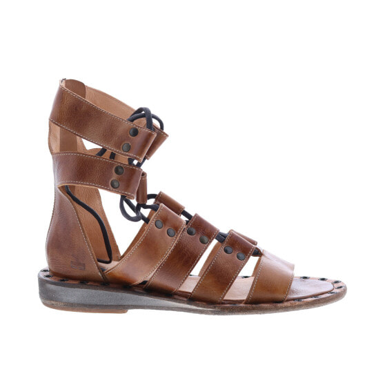 Bed Stu Grevena F373104 Womens Brown Leather Lace Up Gladiator Sandals Shoes