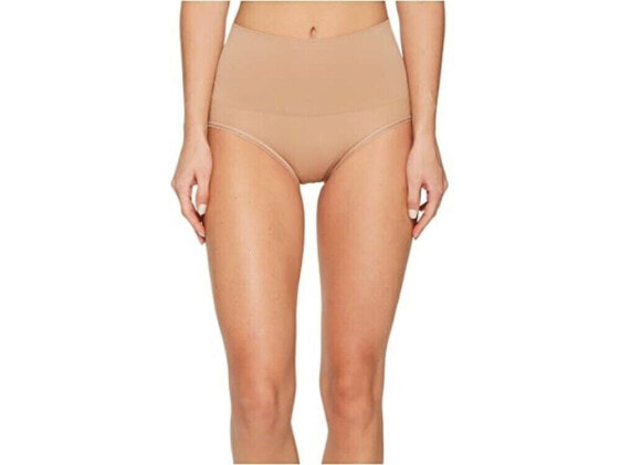 Yummie 261019 Women's Ultralight Seamless Shaped Brief Almond Shapewear Size L