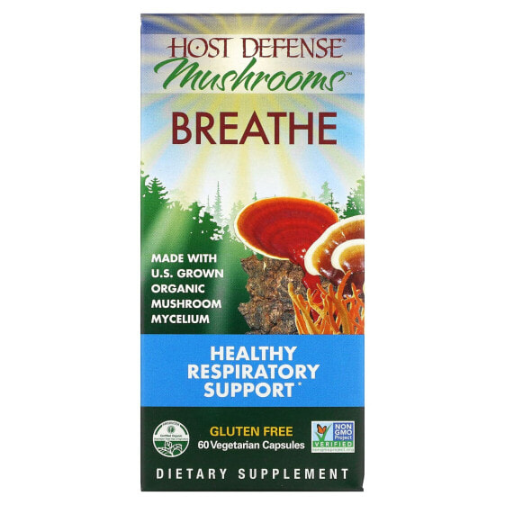 БАД Fungi Perfecti Host Defense Mushrooms Breathe 60 капсул