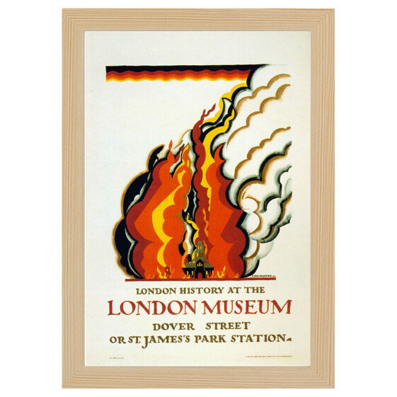 Bilderrahmen Poster 1922 London Museum