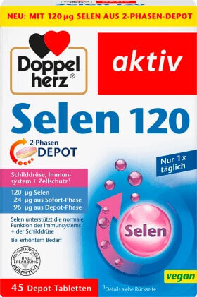 Selen 120 Depot Tabletten 45 St, 34,2 g