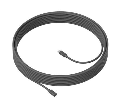 Logitech MeetUp Mic Extension Cable, Graphite, 10 m, Logitech, MeetUp, Expansion Mic for MeetUp, 4.2 mm, 10 x 11.4 x 42.4 mm