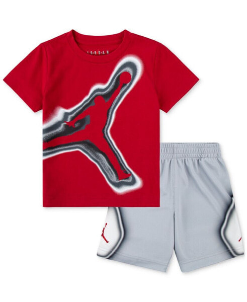 Футболка и шорты Jordan для мальчиков Air Heat Map, комплект из 2 предметов