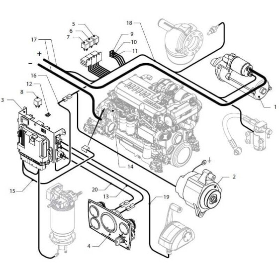 VETUS 12V 160A Alternator