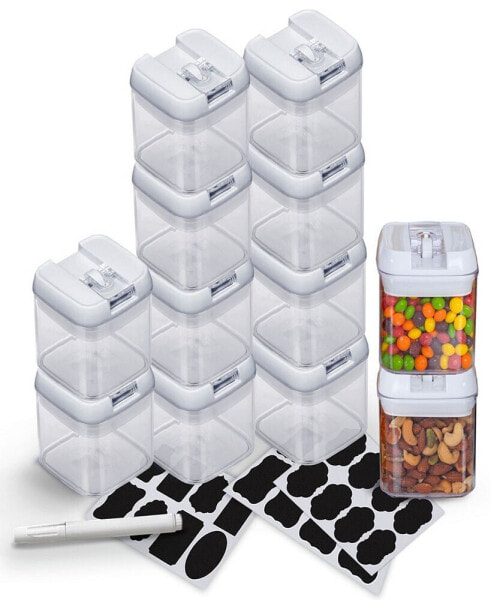12 Piece Food Storage Containers, 0.5 Liter
