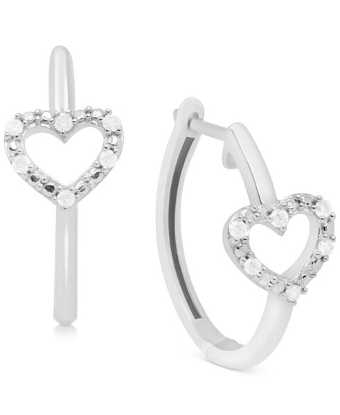 Серьги Macy's Heart Hoop