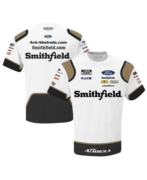 Men's White Aric Almirola Smithfield Sublimated Team Uniform T-shirt