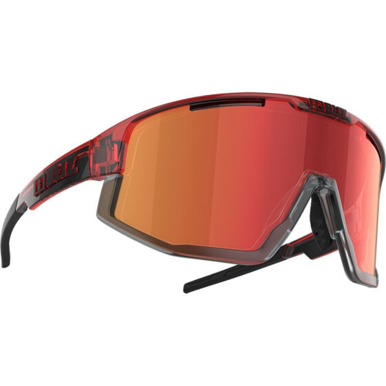 BLIZ Fusion Transparent Red Sunglasses