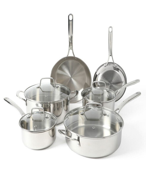 Castelle Stainless Steel 10 Piece Cookware Set