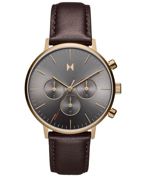 Men's Legacy Quartz Leather Brown Watch 42mm