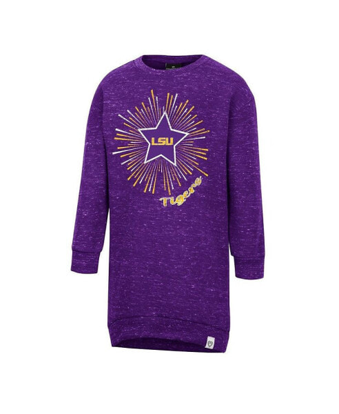 Toddler Girls Purple LSU Tigers Cindy Lou Sweatshirt Dress