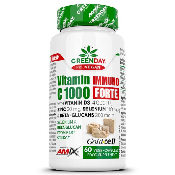 AMIX Greenday Provegan Vitamin C1000 Immuno Forte 60 Caps