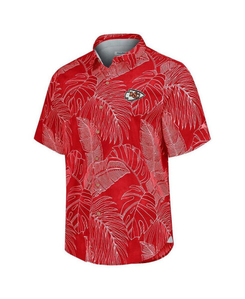 Men's Red Kansas City Chiefs Sport Vine Line Button-Down Shirt