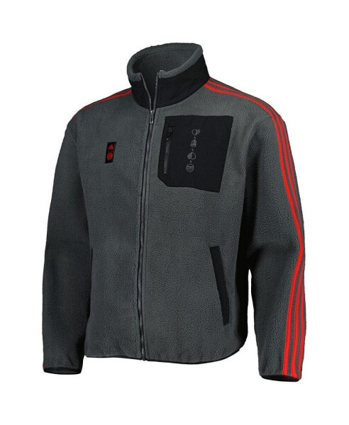 Men's Gray Bayern Munich Lifestyler Fleece Full-Zip Jacket