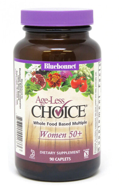 Bluebonnet Nutrition Age-Less Choice Women 50+ Мультивитаминный комплекс из цельных продуктов для женщин от 50 лет 90 таблеток