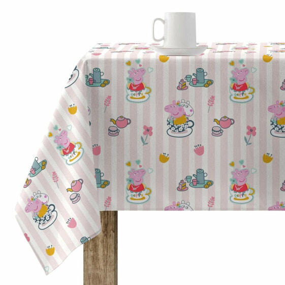 Скатерть из смолы, устойчивая к пятнам Peppa Pig Flowers 1 Разноцветный 250 x 150 cm