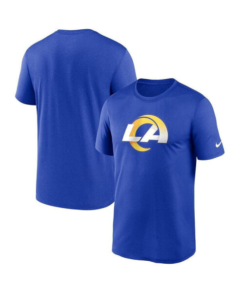 Men's Royal Los Angeles Rams Legend Logo Performance T-shirt
