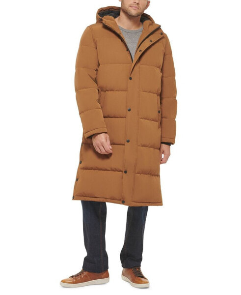 Men's Quilted Extra Long Parka Jacket