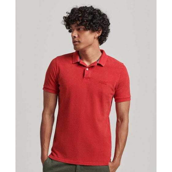 SUPERDRY Vint Destroy short sleeve polo