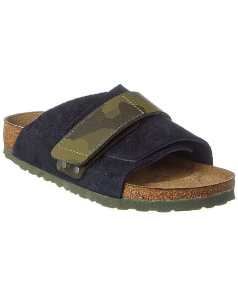 Birkenstock Kyoto Narrow Fit Suede Sandal Women's Blue 39