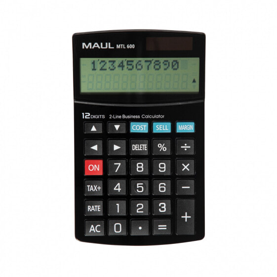 Jakob Maul GmbH MAUL MTL 600 - Desktop - Display - 12 digits - Battery - Black