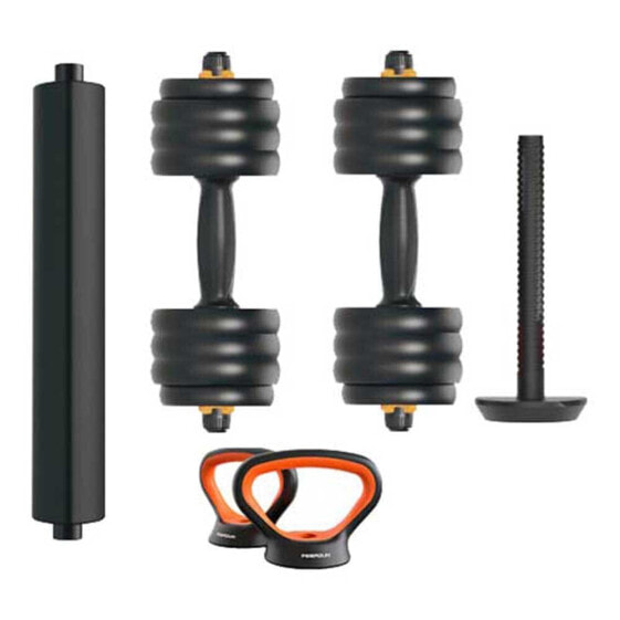 FED Dumbbell Kit V2+Bar+Kettlebell 40kg