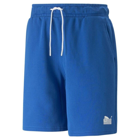 Puma Tmc X Everyday Hussle Sweat Shorts Mens Blue Casual Athletic Bottoms 539492