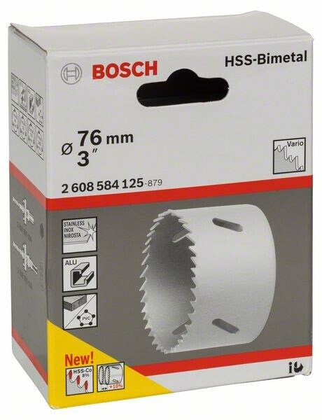 Bosch Lochsäge HSS-Bimetall für Standardadapter 76 mm, 3"