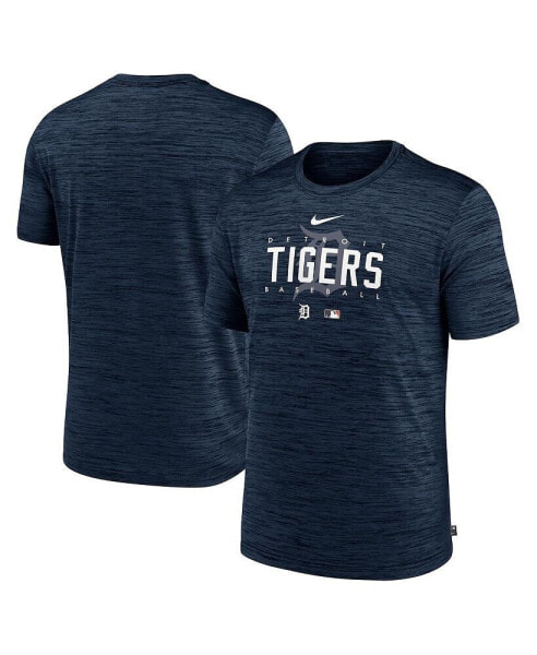 Men's Navy Detroit Tigers Authentic Collection Velocity Performance Practice T-shirt