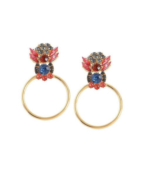 Women's Gold Oriental Drop Earrings