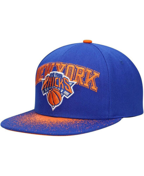 Men's Blue New York Knicks Hardwood Classics Energy Re-Take Speckle Brim Snapback Hat