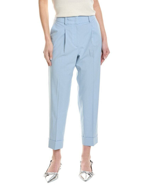 Peserico Pleated Pant Women's Blue 42