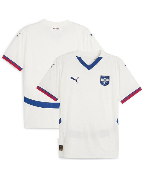 Men's White Serbia National Team 2024 Away Replica Jersey